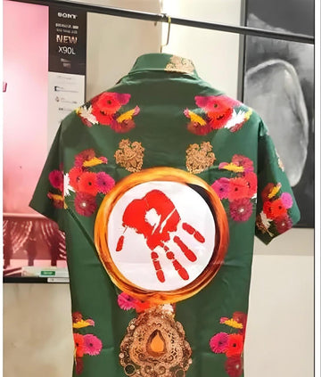 Men Regular Fit Pushpa Printed Casual Shirt