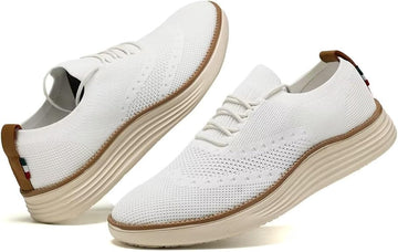 Men's Casual Shoes Walking Work Sneakers Fashion Mesh Lightweight Soft Sole